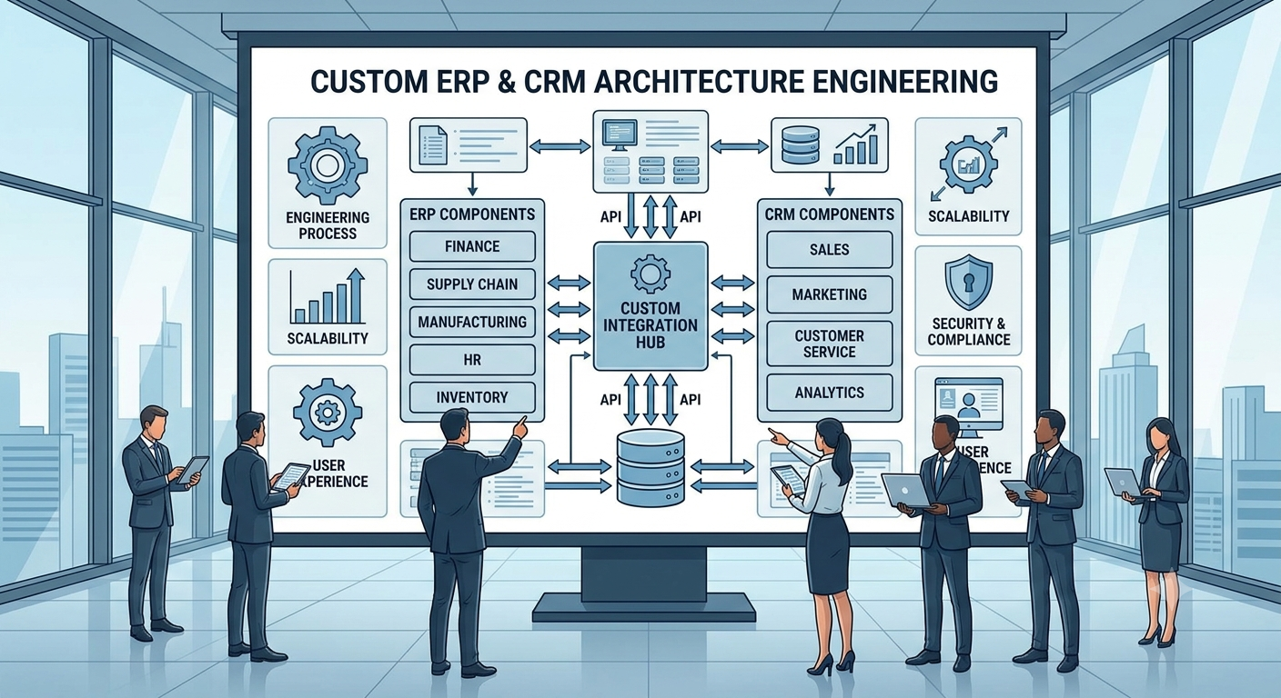 Custom ERP and CRM Systems Engineering